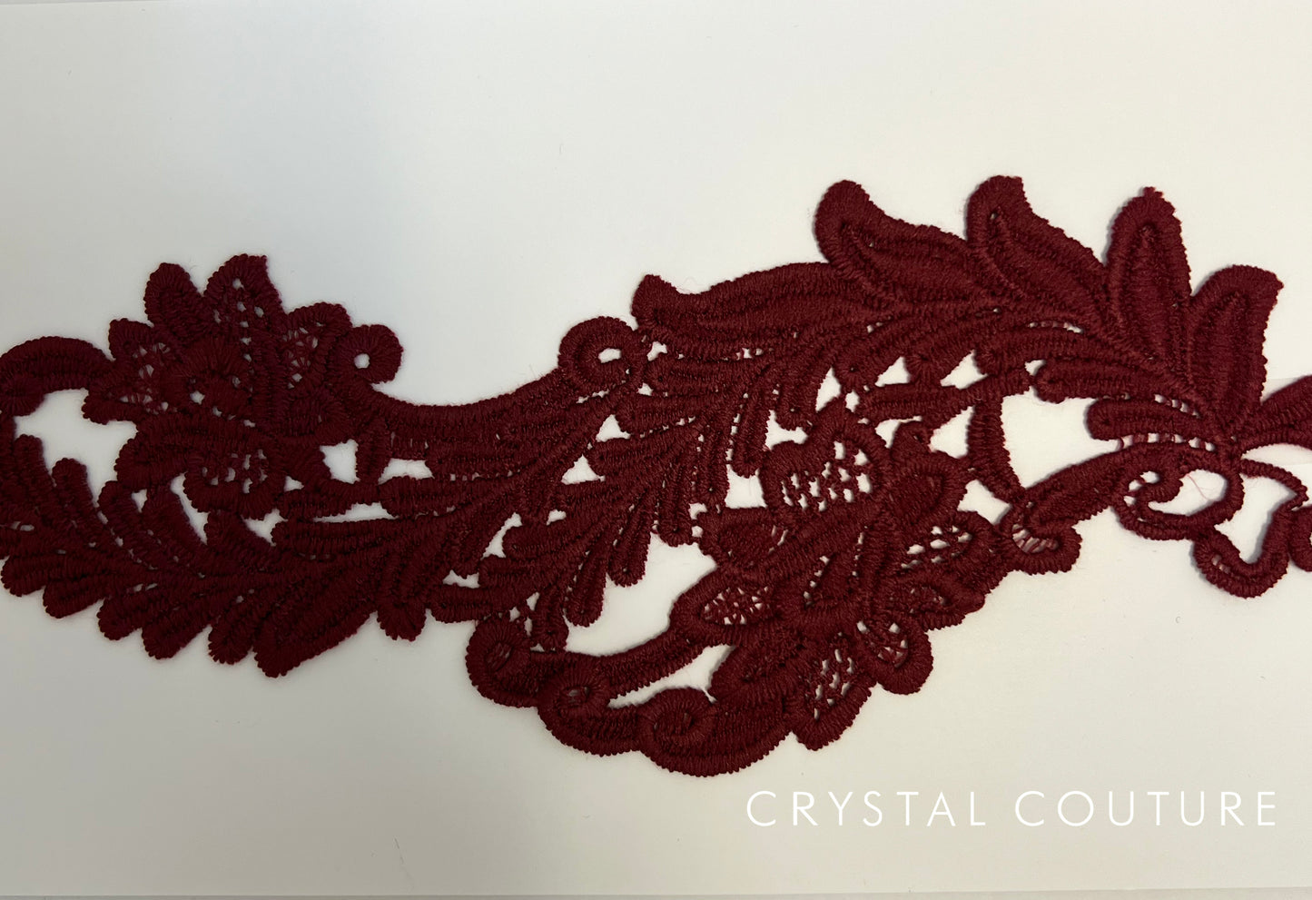 Maroon Embroidered Applique