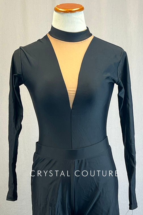 Black Long Sleeve Leo with Black Jazz Pants