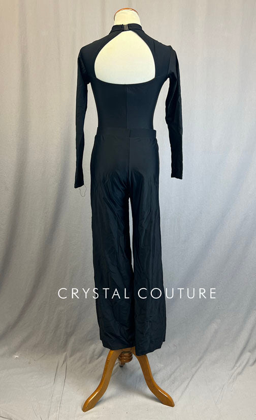 Black Long Sleeve Leo with Black Jazz Pants