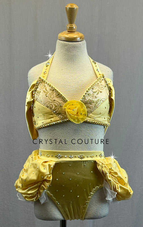 Custom Princess Belle Two Piece - Rhinestones