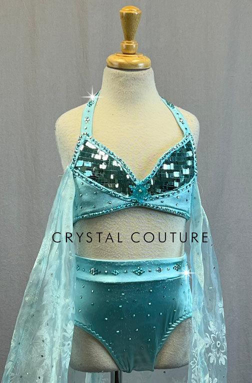 Custom Queen Elsa Two Piece - Rhinestones