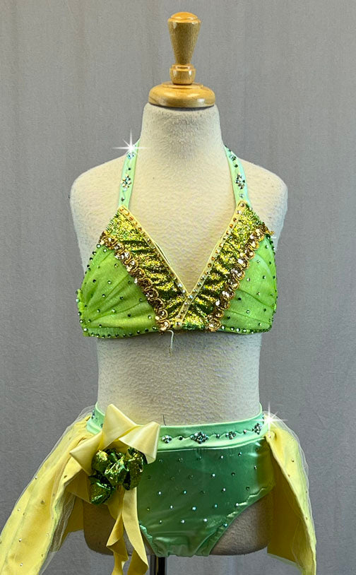 Custom Princess Tiana Two Piece - Rhinestones