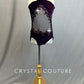 Custom Purple Velvet Leotard with Purple Chiffon Bodice Cutout