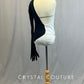 Custom Black and White Half and Half High Neck Leotard With Built In Glove