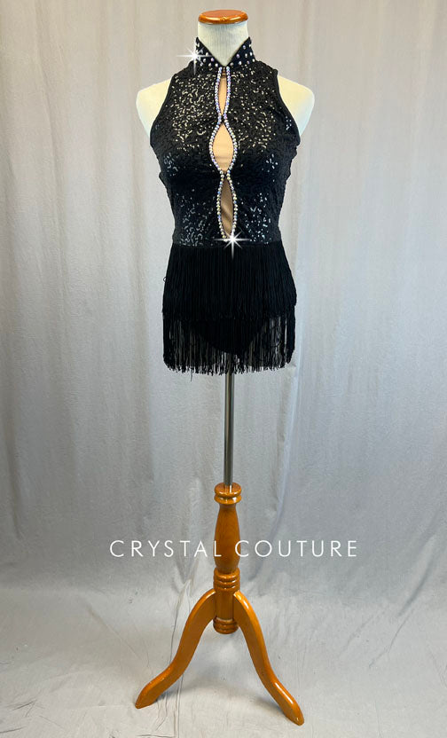 Fringe skirt leotard best sale