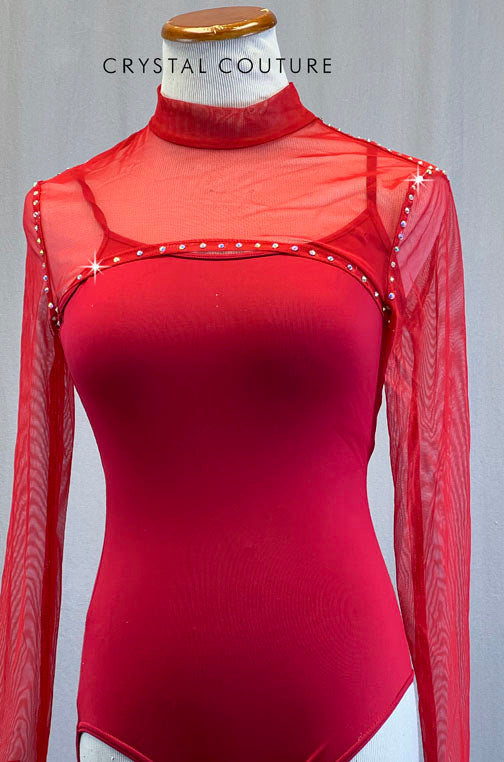 Red Mesh Shrug