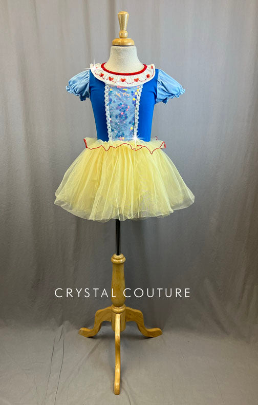 Princess Tutu Dress- Snow White Crystal Couture Princess Tutu Dress- Snow White Crystal Couture