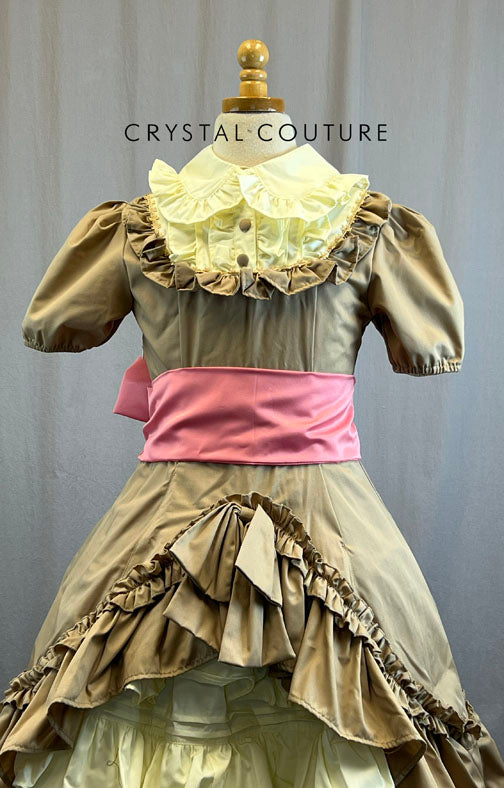 Tan 1950s Inspired Dress
