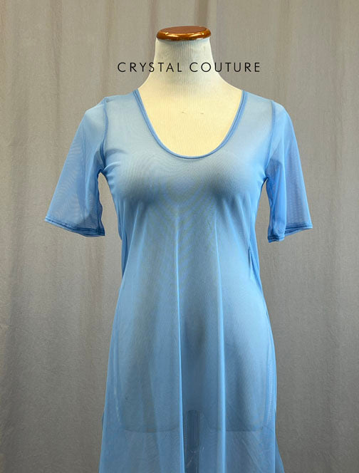 *Brand New* Sky Blue Mesh T-Shirt Dress