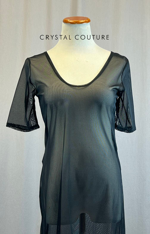 *Brand New* Black Mesh T-Shirt Dress
