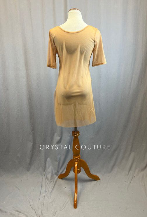 *Brand New* Tan Mesh T-Shirt Dress