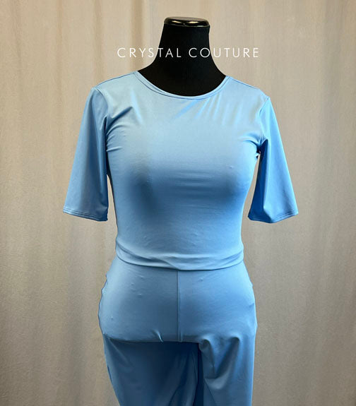 *Brand New* Baby Blue Baggy T-Shirt Jumpsuit with Jogger Pants