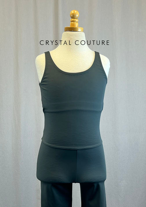 Dark Grey Lycra Unitard
