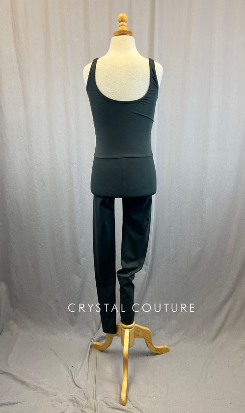Dark Grey Lycra Unitard