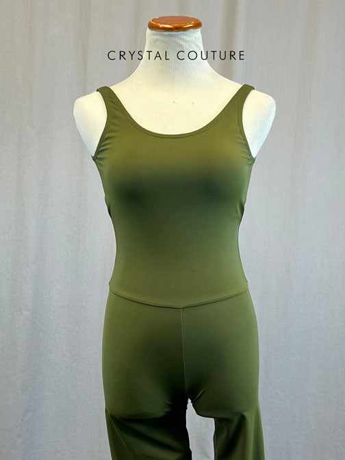 *Brand New* Olive Green Lycra Unitard