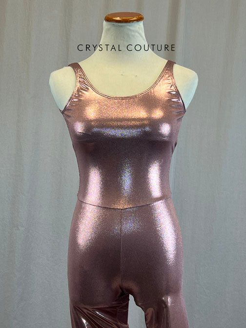 *Brand New* Light Pink Metallic Lycra Unitard