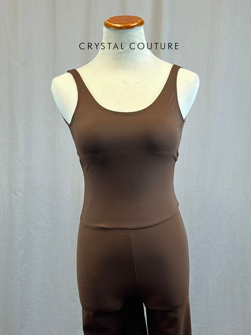 *Brand New* Chocolate Brown Lycra Unitard