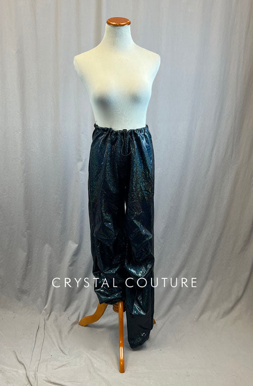 *Brand New* Navy Blue Metallic Drawstring Joggers