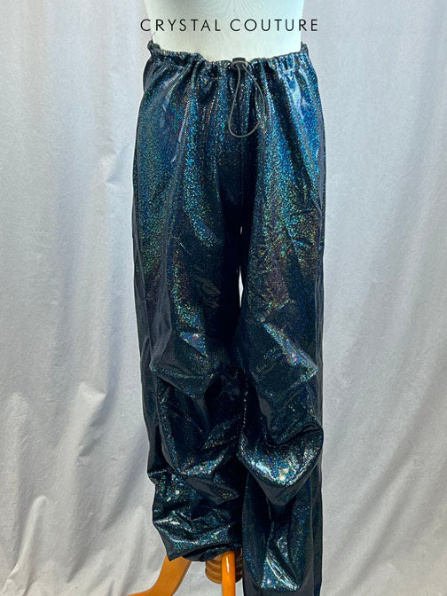 *Brand New* Navy Blue Metallic Drawstring Joggers
