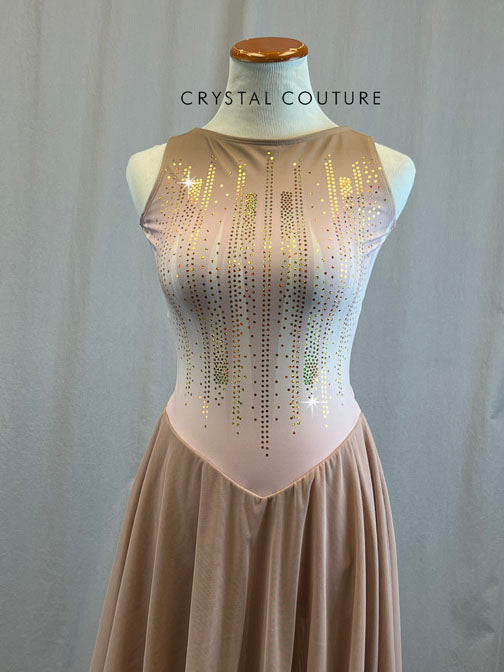*Brand New* Light Pink and Mauve Dress with Mesh Skirt - Spangles