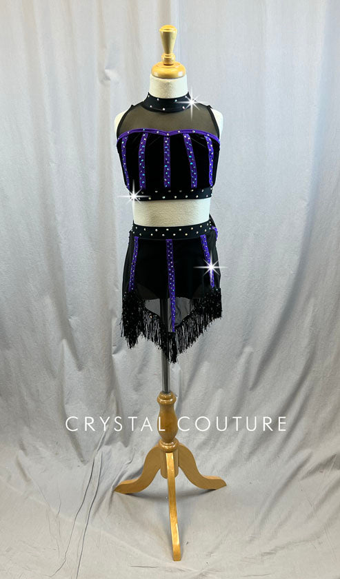 Brand New Top Black and Purple