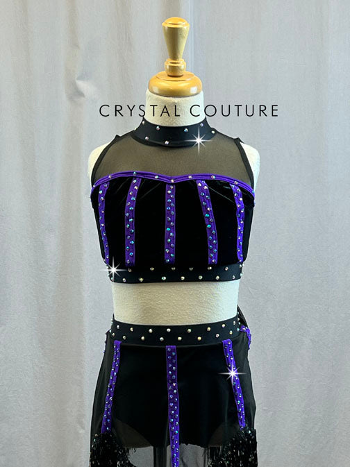 Brand New Top Black and Purple