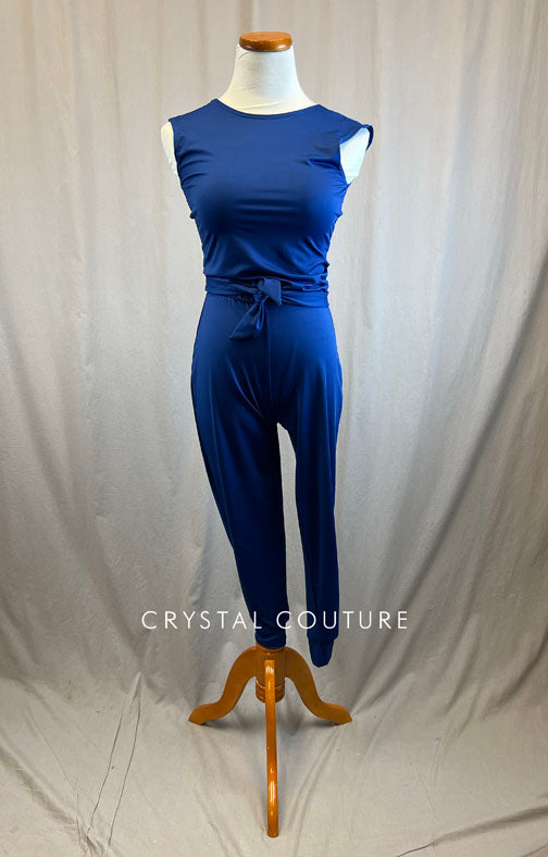 *Brand New* Blue Blousy Unitard with Jogger Pants