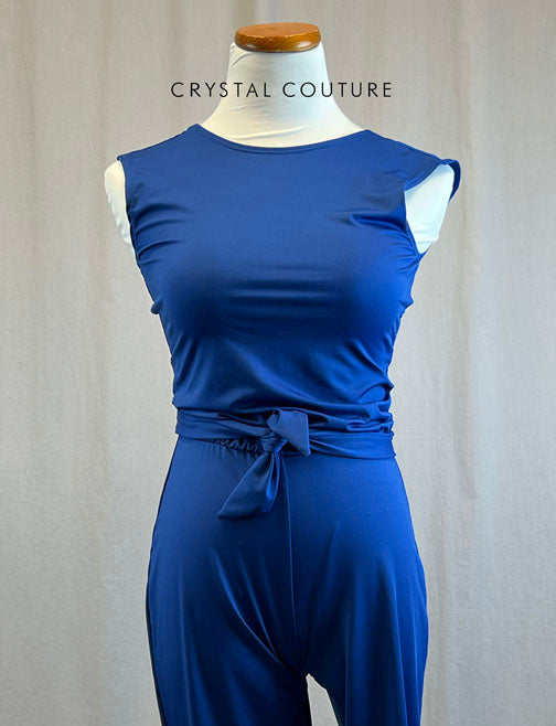 *Brand New* Blue Blousy Unitard with Jogger Pants