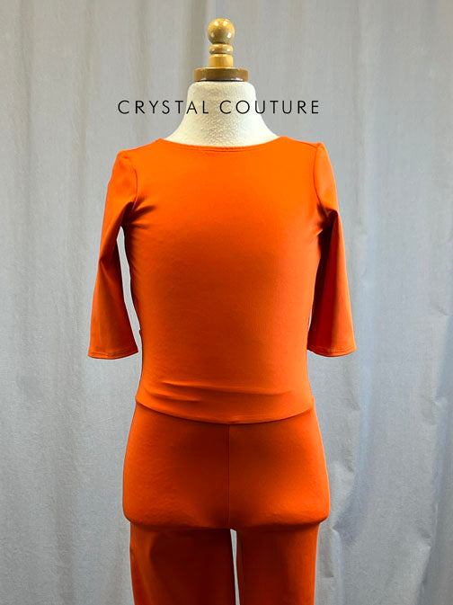 *Brand New* Orange Lycra Unitard