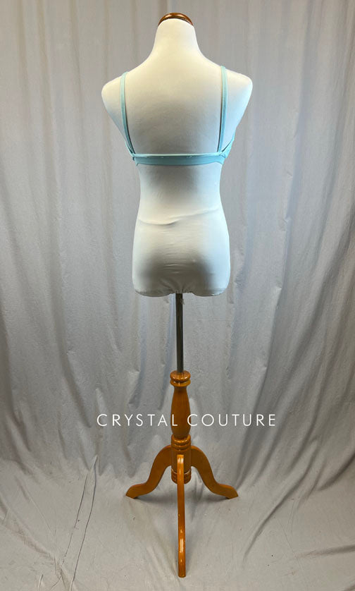 *Brand New* Ice blue V Neck bra top