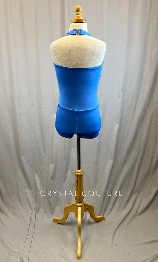 *Brand New* Periwinkle Blue Halter Biketard