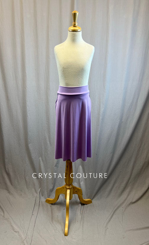 *Brand New* Lavender Lycra Mid Length Skirt