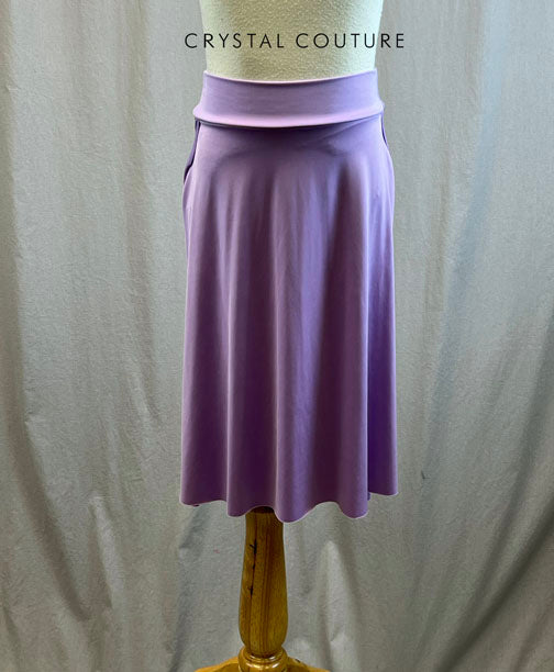 *Brand New* Lavender Lycra Mid Length Skirt