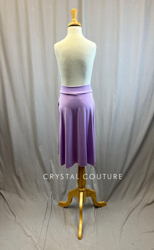 *Brand New* Lavender Lycra Mid Length Skirt