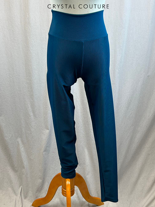 *Brand New* Teal High Waisted Ribbed Leggings