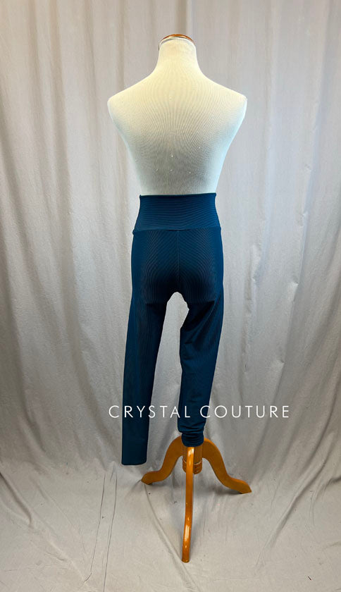 *Brand New* Teal High Waisted Ribbed Leggings