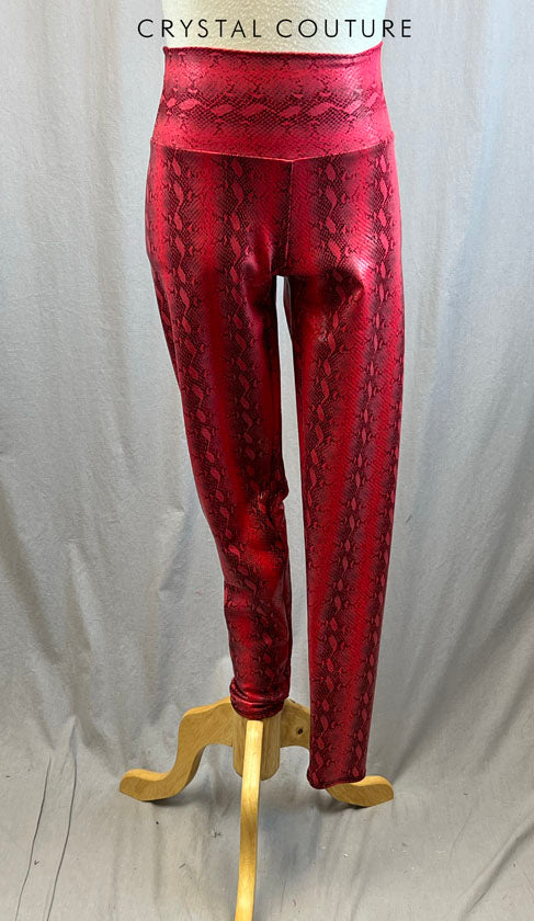 *Brand New* Red Snakeskin High Waisted Legging