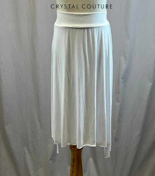 *Brand New* White High Waisted Cotton Skirt