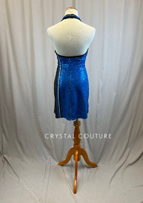 *Brand New* Royal Blue 'Cowboys' Halter Zsa Zsa Dress