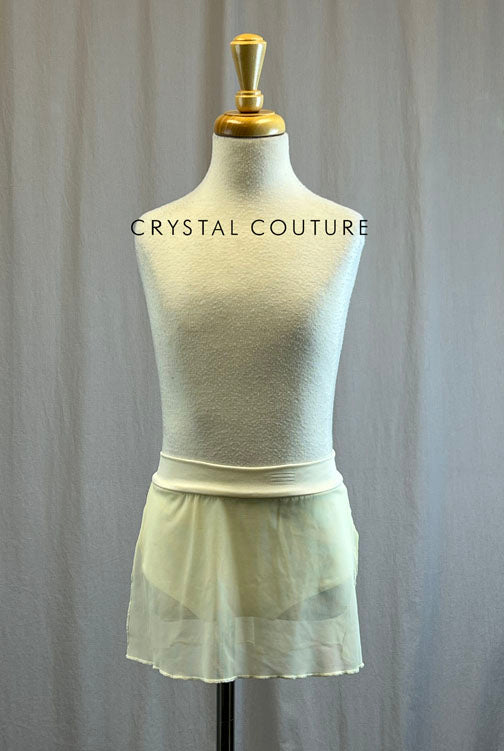 *Brand New* Ivory Mesh Skirt