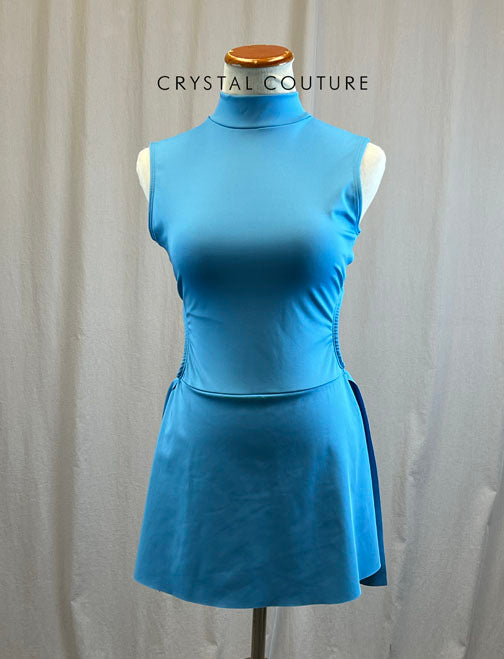 *Brand New* Sky Blue High Neck Dress with Open Back