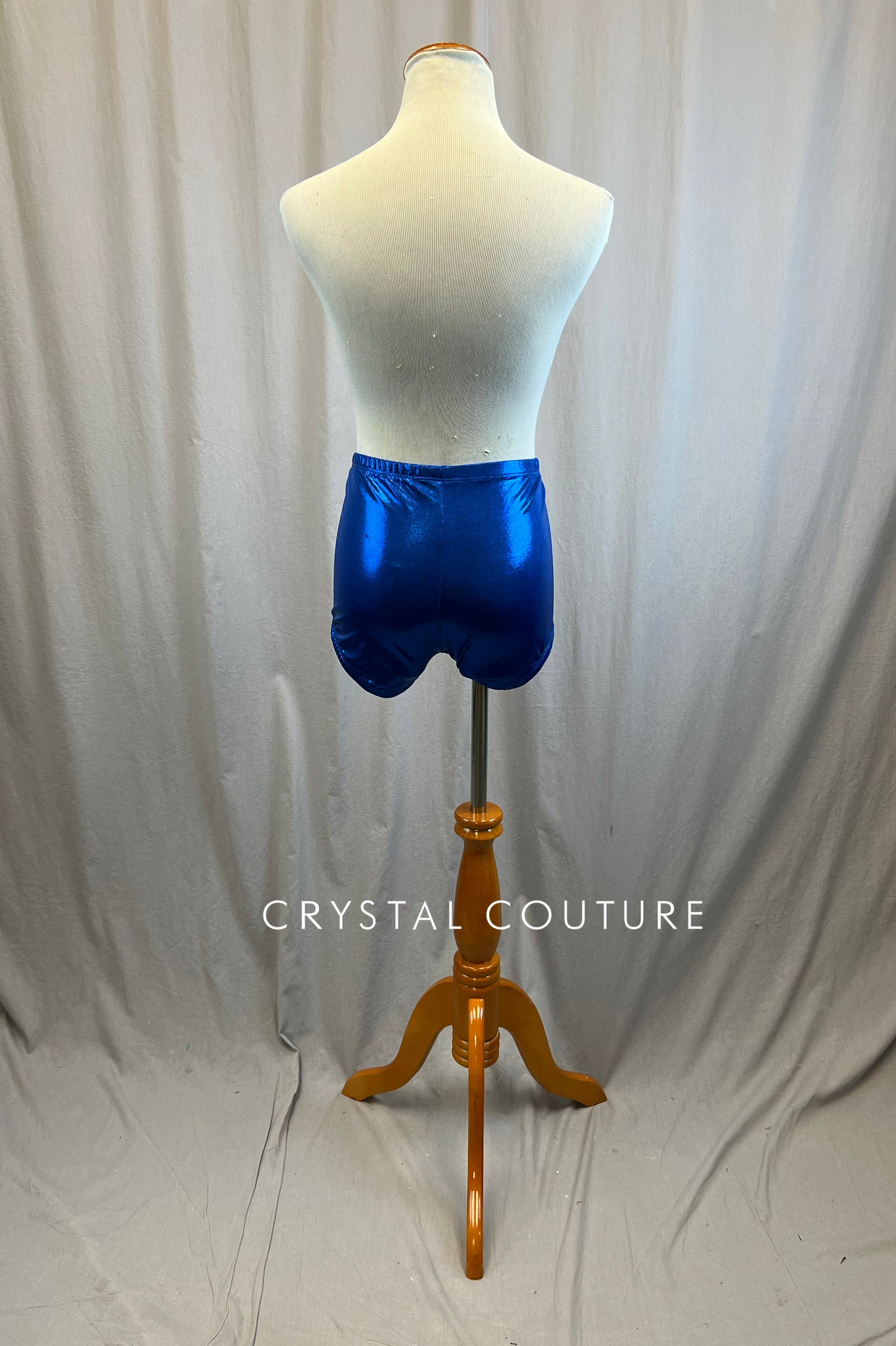 *Brand New* Royal Blue Metallic High Waist Booty Shorts