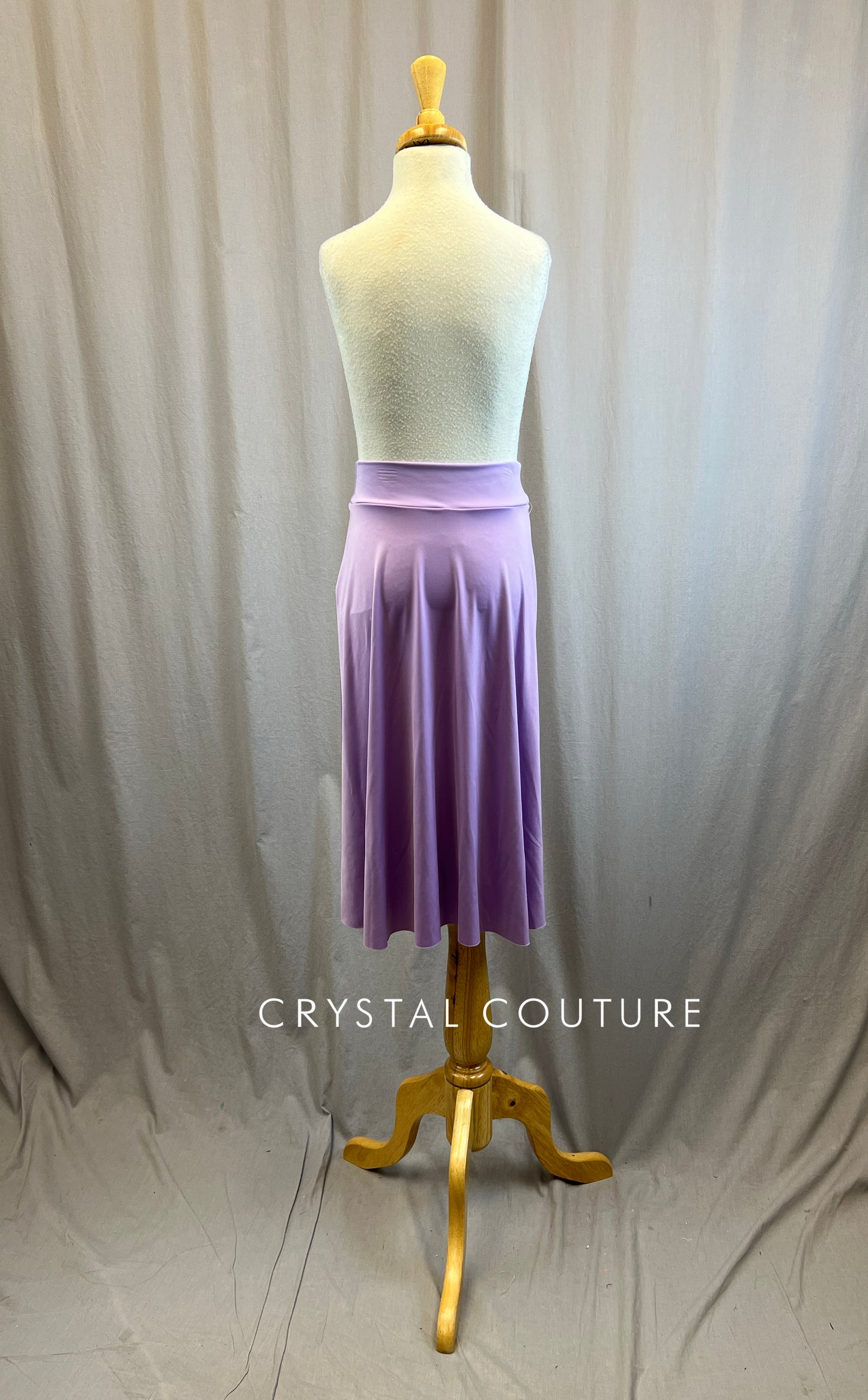 *Brand New* Lavender Lycra High Slit Skirt