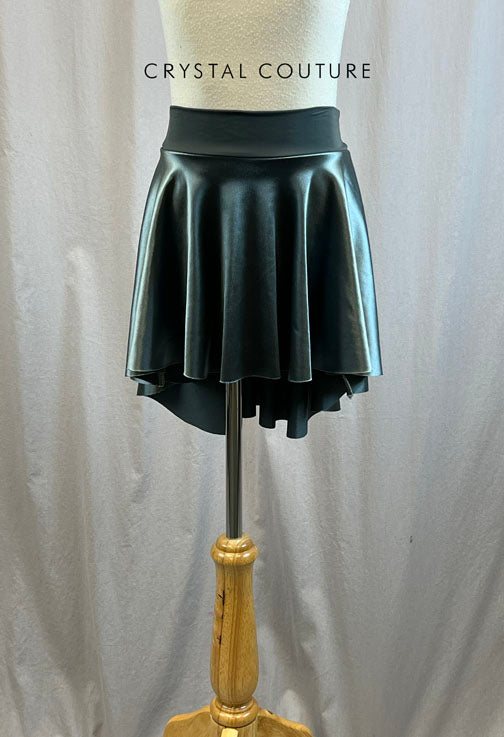 *Brand New* Charcoal Asymmetrical Satin Skirt