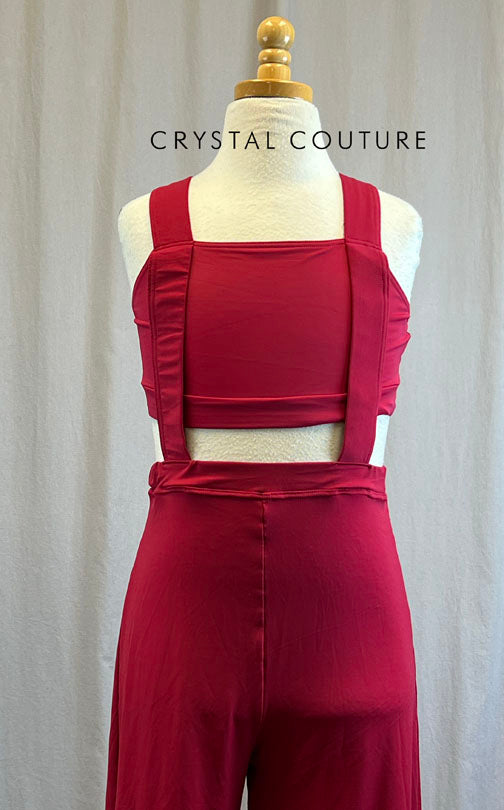 Red Connected Two Piece