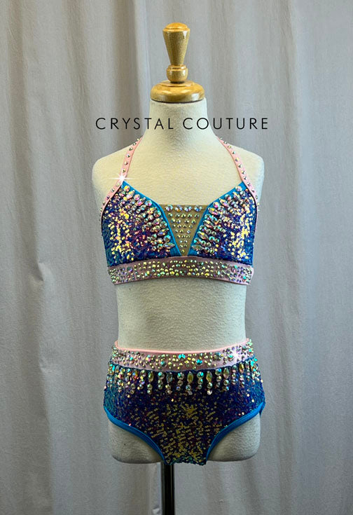 Baby Pink, Purple, and Blue Zsa Zsa Set -Rhinestones and Accessories