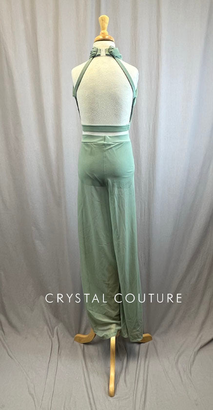Mint Green Two-Piece Mesh Set