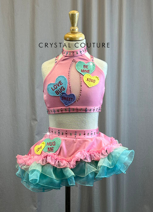 Custom Sweethearts Tutu Skirt Set -Rhinestones, Accessories