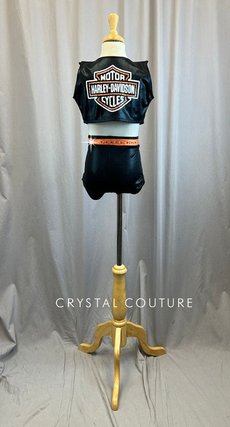 Custom Biker Girls Harley-Davidson 3 Piece Set -Rhinestones, Accessories