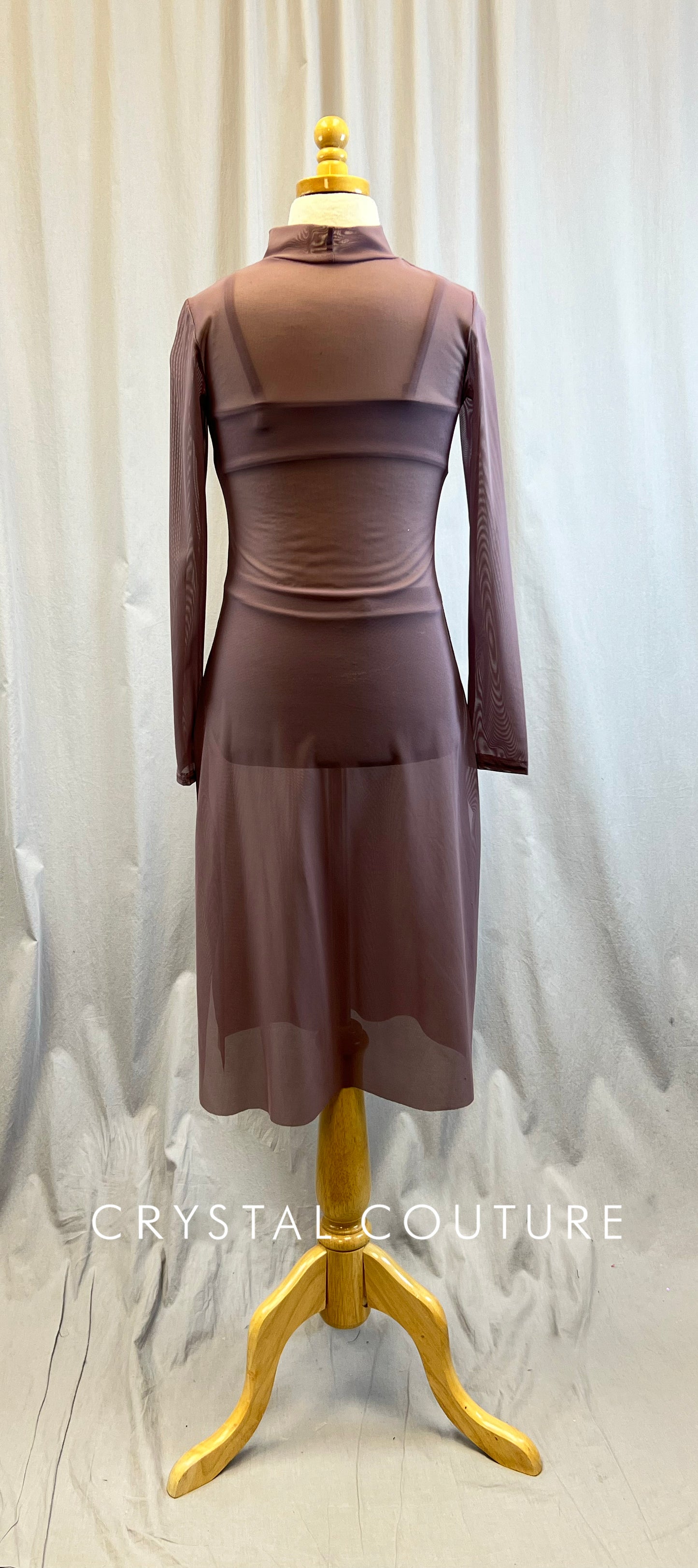 Custom Mauve Long Sleeve Dress + Top and Briefs